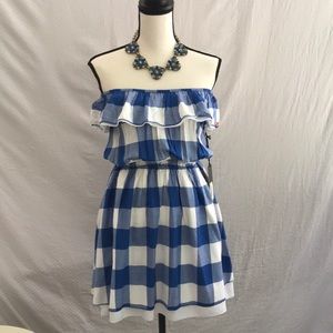 Large Gingham print summer dress
